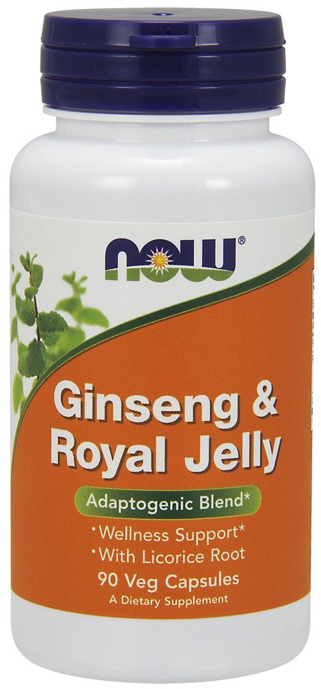 Now Foods Ginseng & Royal Jelly 300mg/300mg 90 Capsule