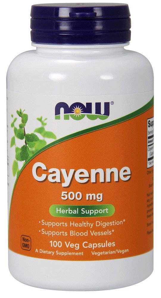 Now Foods Cayenne 500mg 100 Capsule