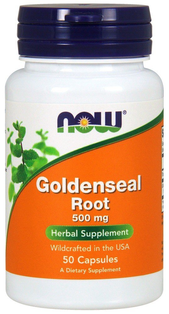 Now Foods Goldenseal Root 500mg US Wildcrafted 50 Capsule