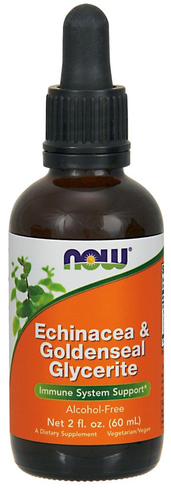 Now Foods Echinacea &amp; Goldenseal Glycerite 2 oz Liquid