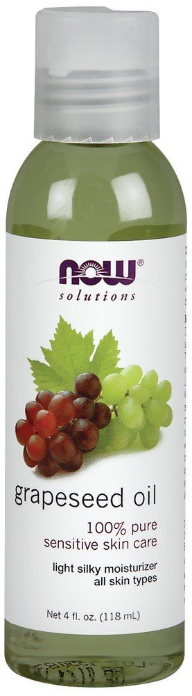 Now Foods Solutions Grape Seed Oil 4 oz Liquid