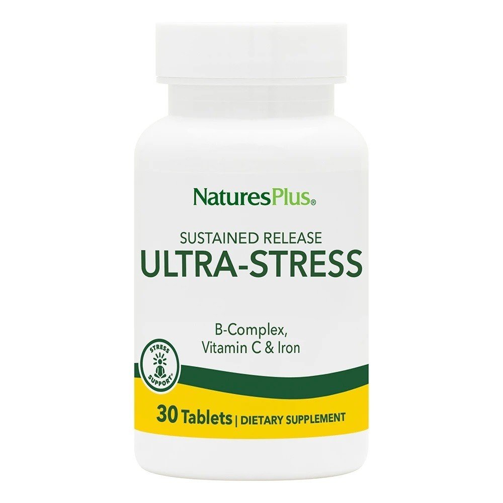Nature&#39;s Plus Ultra Stress With Iron Time Release 30 Sustained Release Tablet