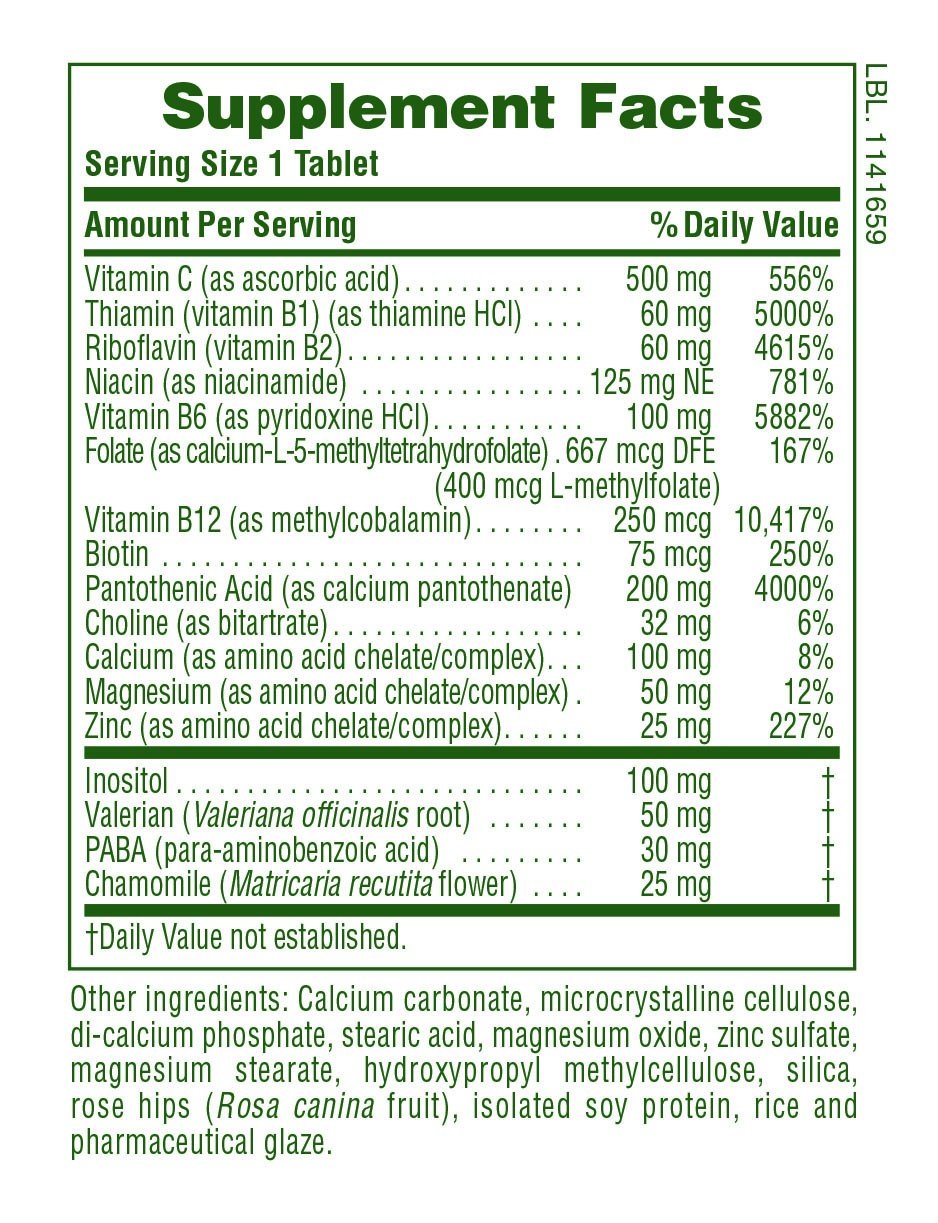 Nature&#39;s Plus Mega Stress Complex Time Release 60 Sustained Release Tablet