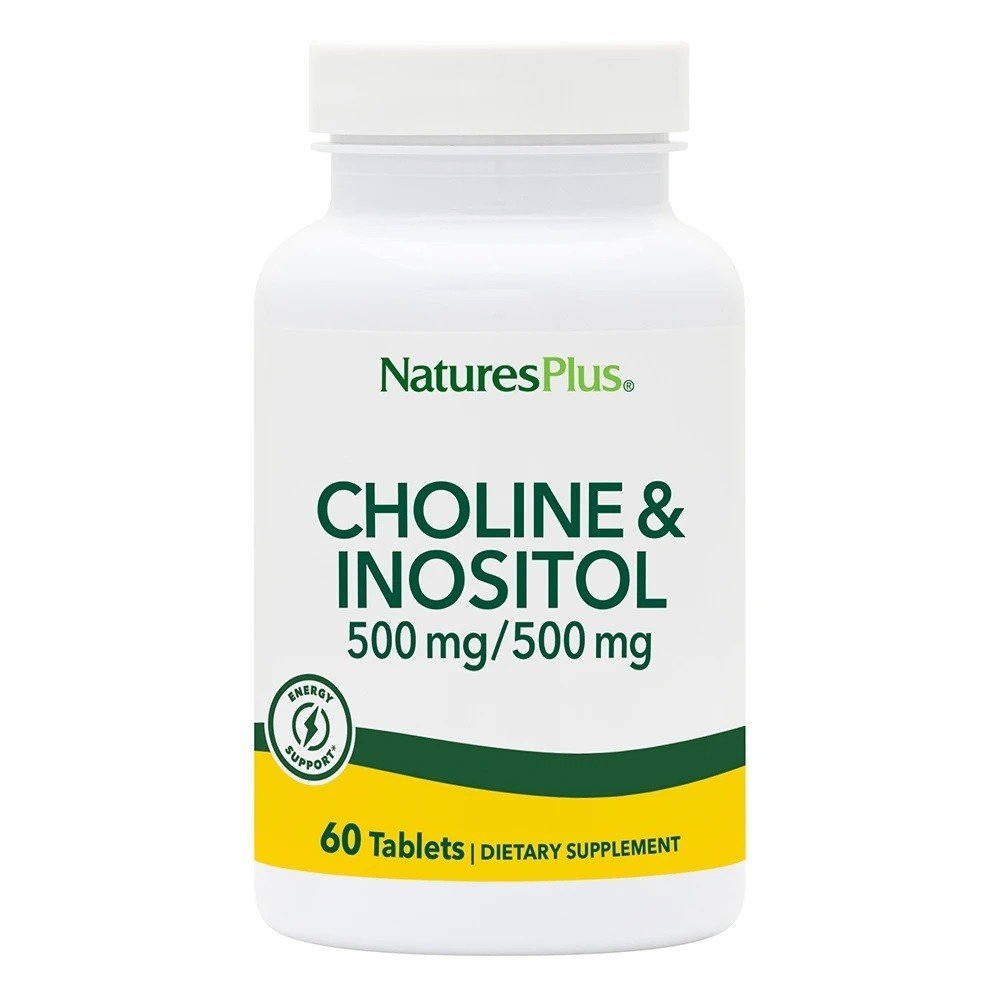 Nature&#39;s Plus Choline &amp; Inositol 500mg 60 Tablet