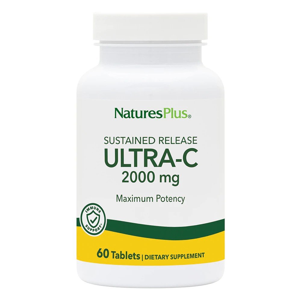 Nature's Plus Ultra C 2000mg Time Release with Rose Hips 60 Sustained Release Tablet