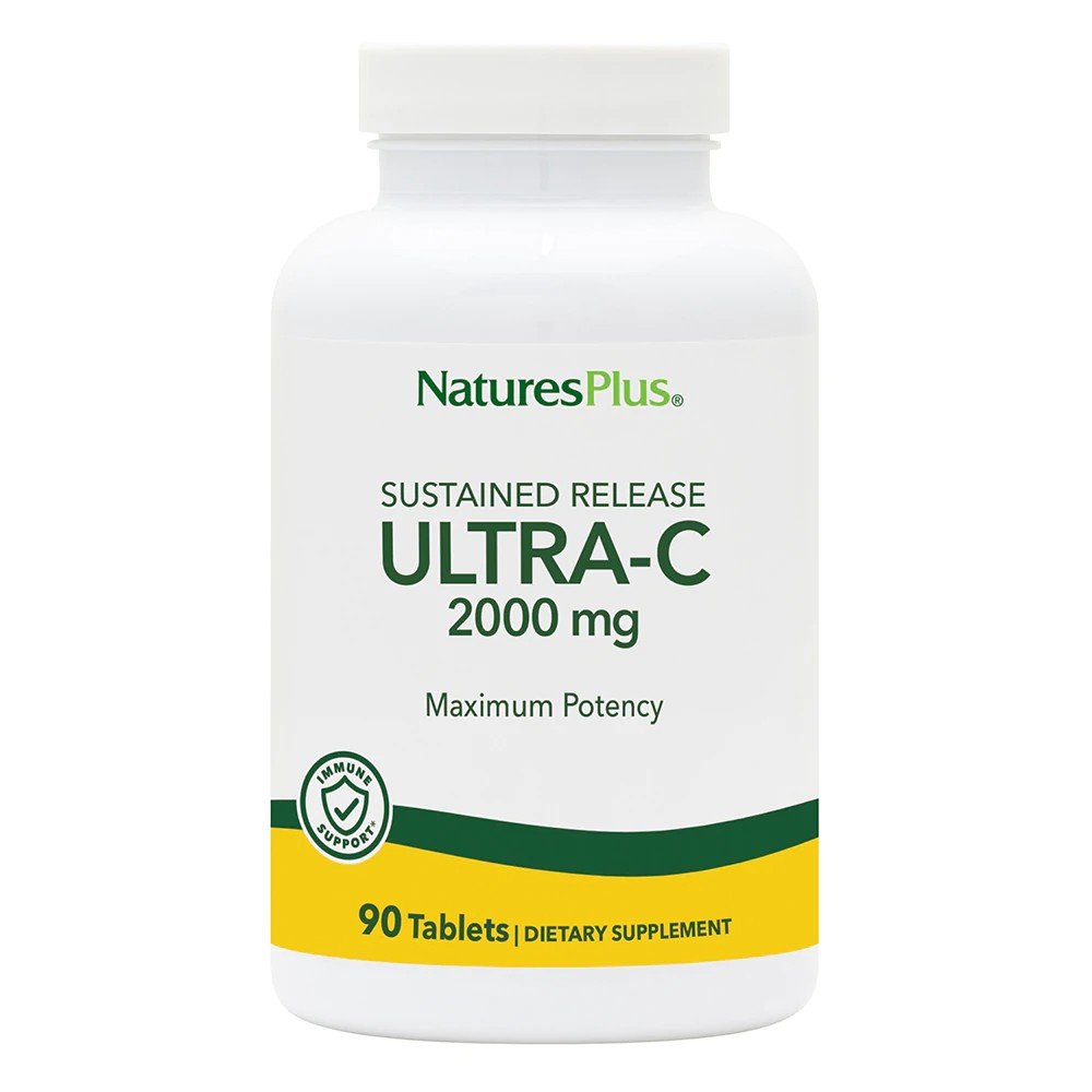 Nature's Plus Ultra C 2000mg Time Release with Rose Hips 90 Sustained Release Tablet