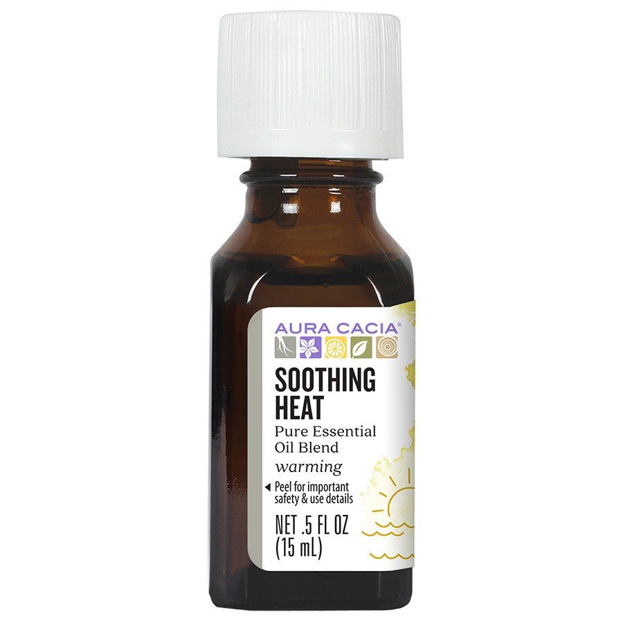 Aura Cacia Soothing Heat Essential Oil 0.5 oz Oil