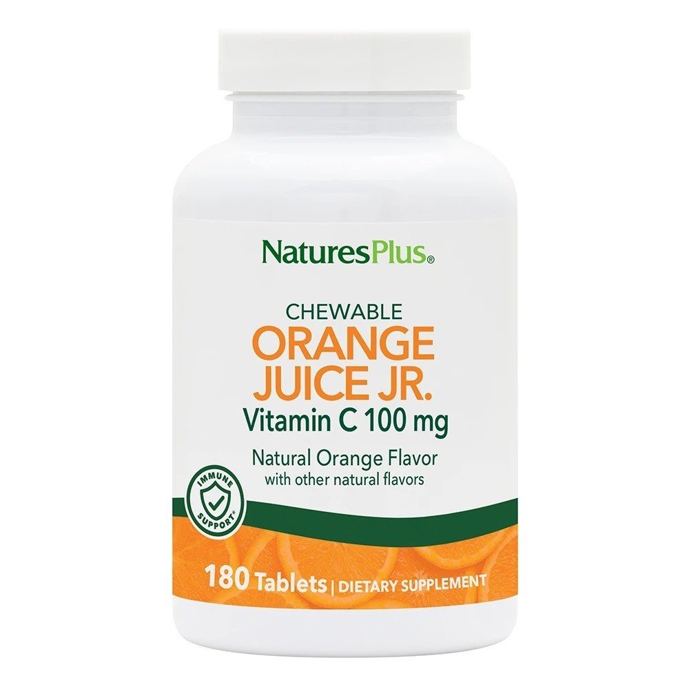 Nature's Plus Orange Juice Jr. 100mg 180 Chewable