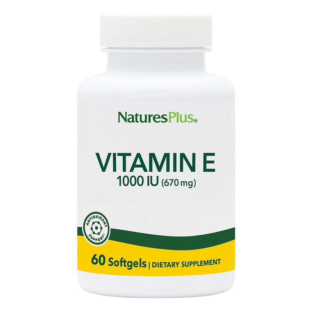 Nature&#39;s Plus Vitamin E 1000 IU 60 Softgel