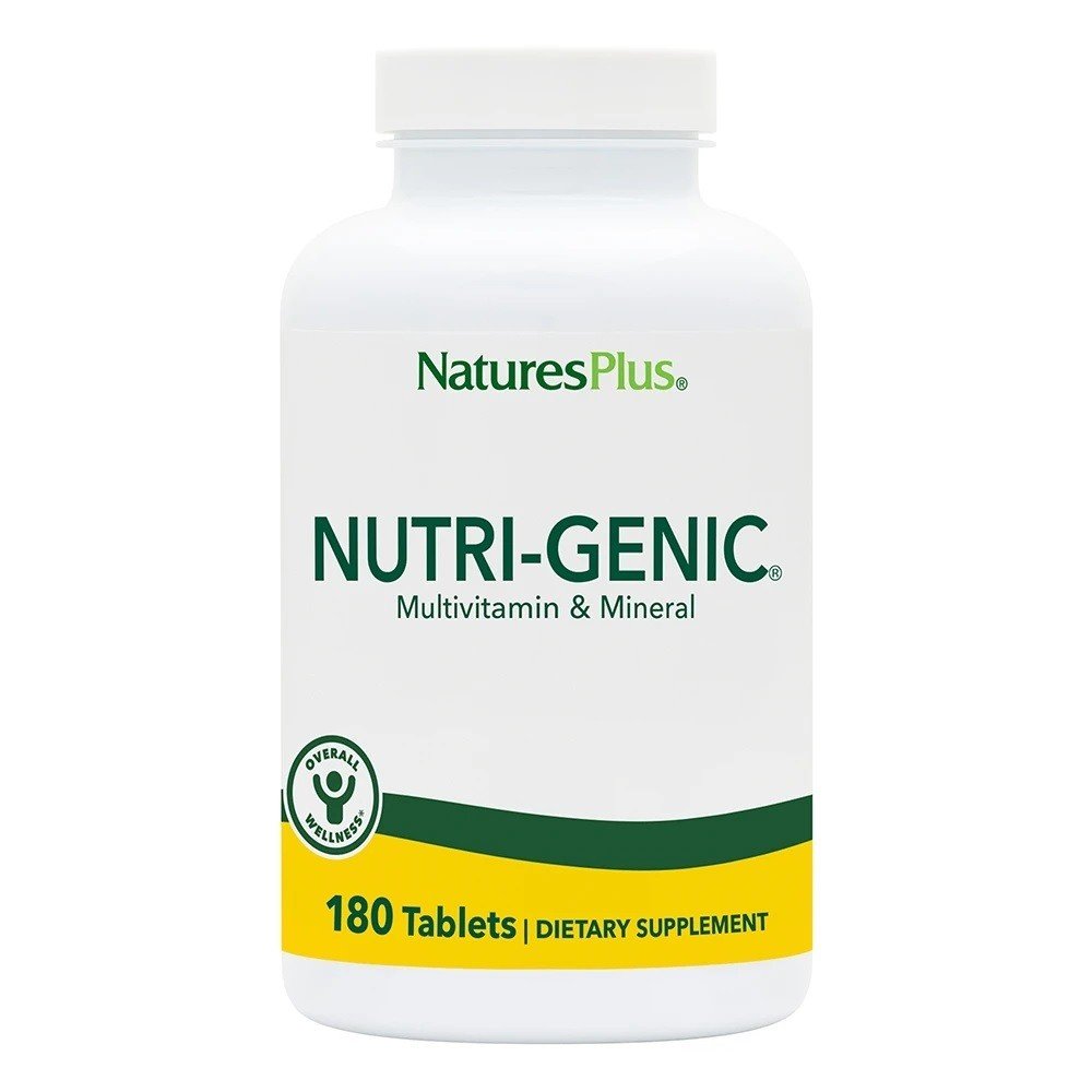 Nutri-Genic | Natures Plus | Multivitamin | Multimineral | Dietary Supplement | 180 Tablets | VitaminLife