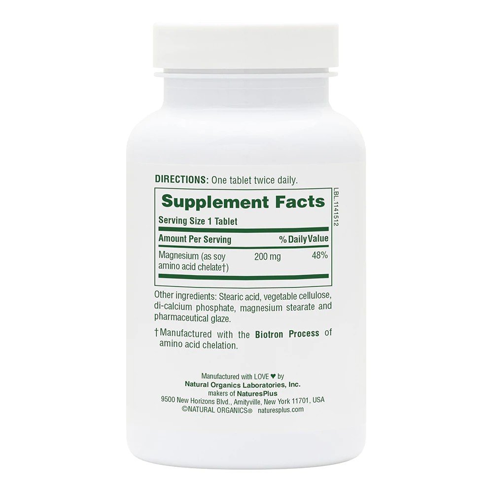 Nature&#39;s Plus Magnesium 200mg 180 Tablet