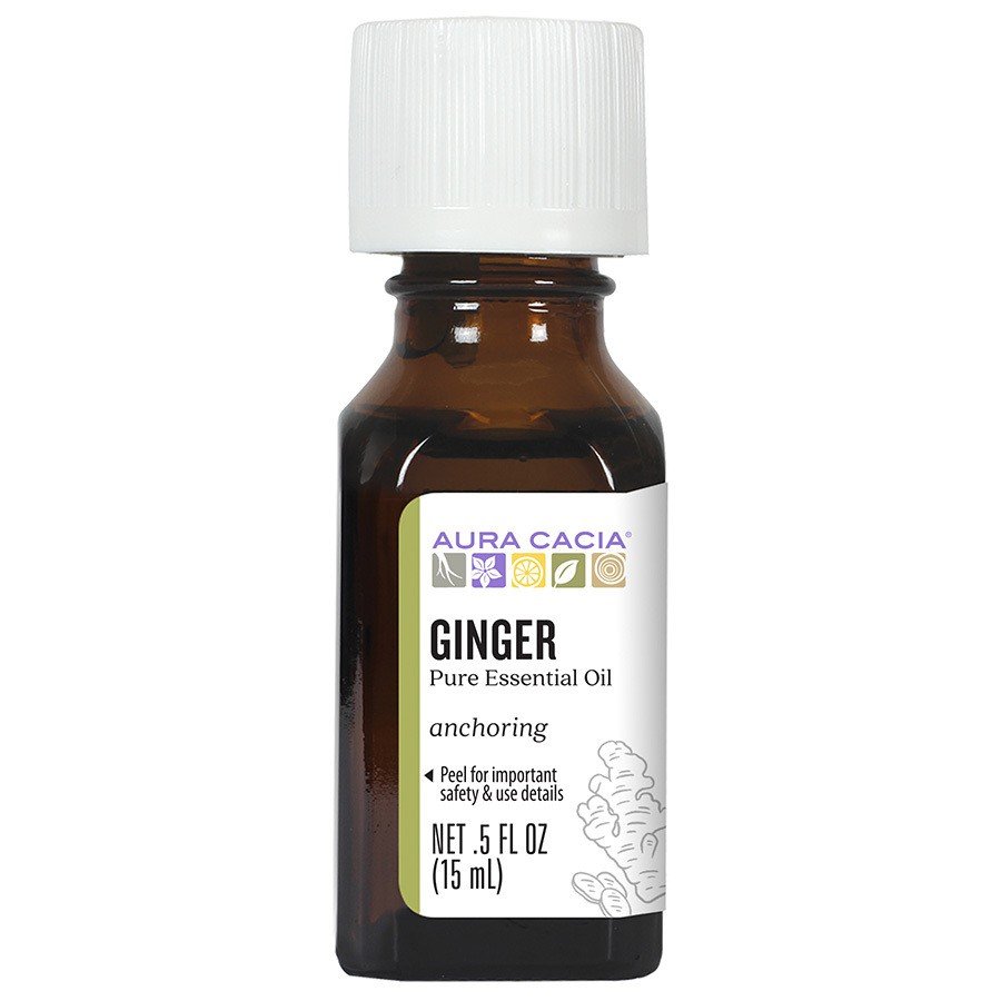 Aura Cacia Ginger Essential Oil 0.5 oz OIl