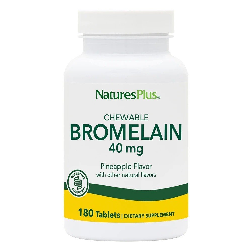 Nature's Plus Bromelain 40mg 180 Chewable