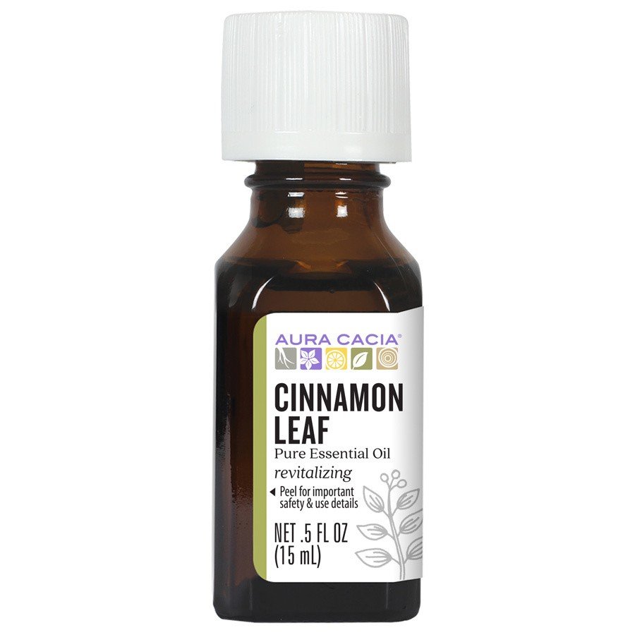 Aura Cacia Cinnamon Leaf Essential Oil 0.5 oz Oil