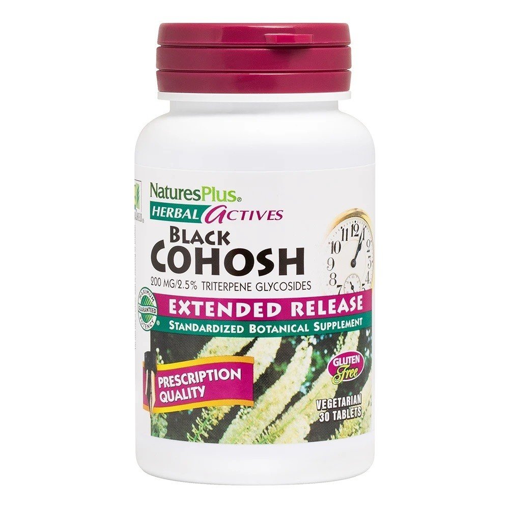 Nature&#39;s Plus Black Cohosh Extract 200mg Time Release 30 Sustained Release Tablet