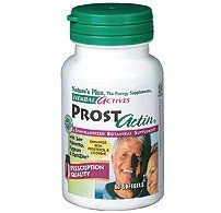 ProstActin Herbal Activites Formula | Prostate Gland Support | Natures Plus | Dietary Supplement | 60 Softgels | VitaminLife