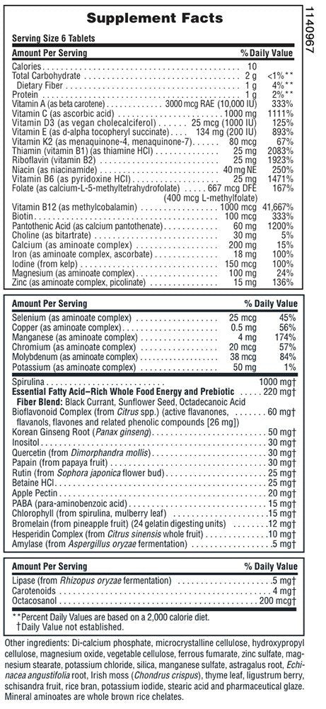 Nature&#39;s Plus Source Of Life Mini Tabs 180 Tablet