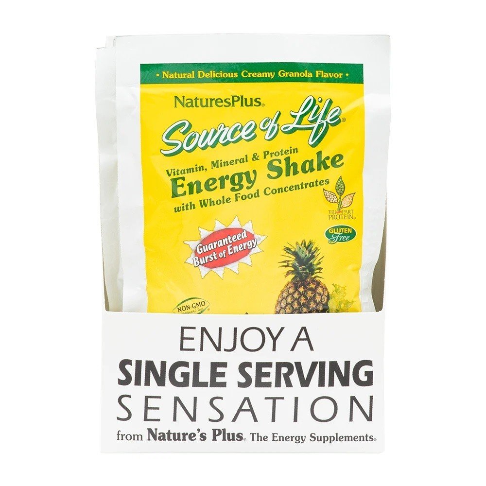 Nature's Plus Source of Life Energy Shake Creamy Granola 8 Packet