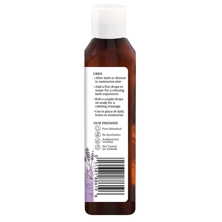 Aura Cacia Aromatherapy Body Oil  Relaxing Lavender Fields 8 oz Liquid