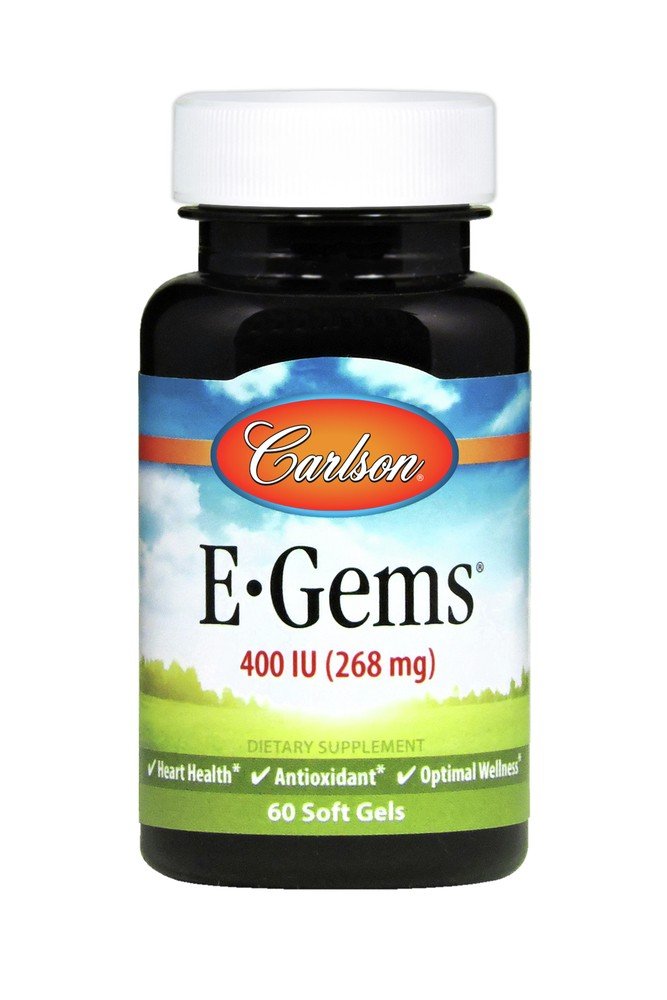 Carlson Laboratories E Gems 400 IU 60 Softgel