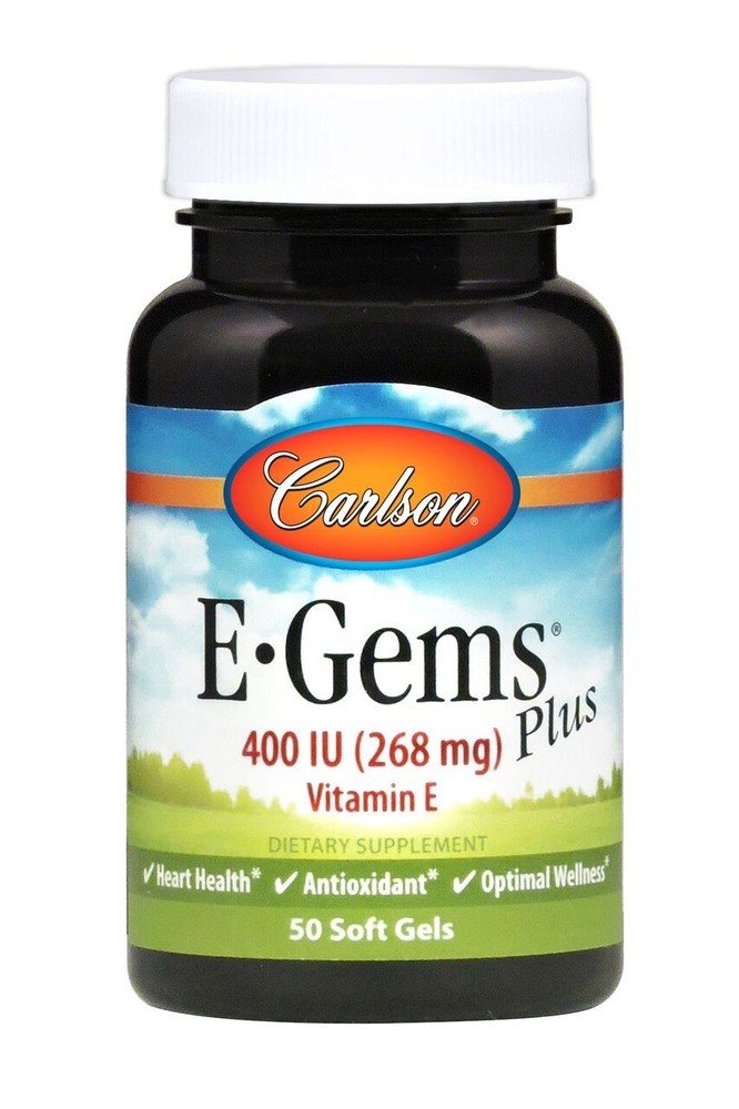 Carlson Laboratories E Gems Plus 400 IU 50 Softgel