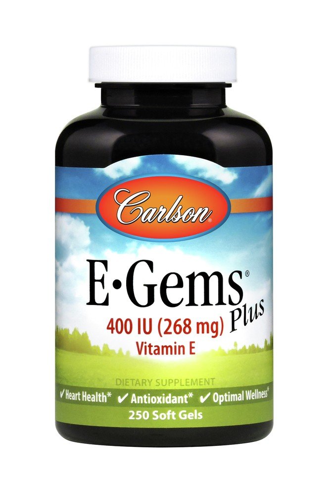 Carlson Laboratories E Gems Plus 400 IU 250 Softgel