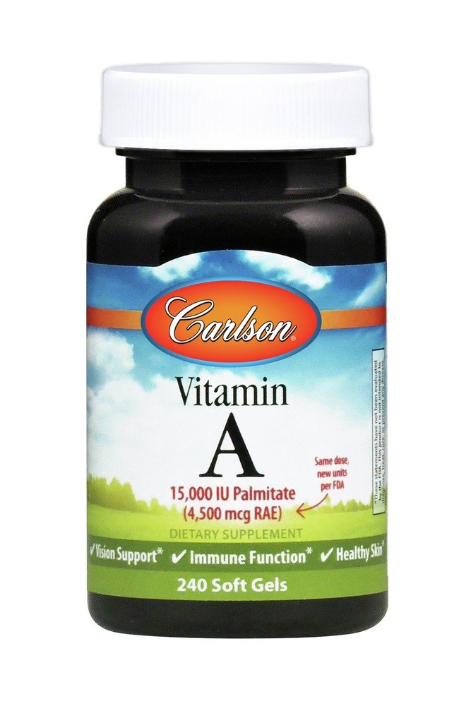 Carlson Laboratories Vitamin A Palmitate 15,000 IU 240 Softgel