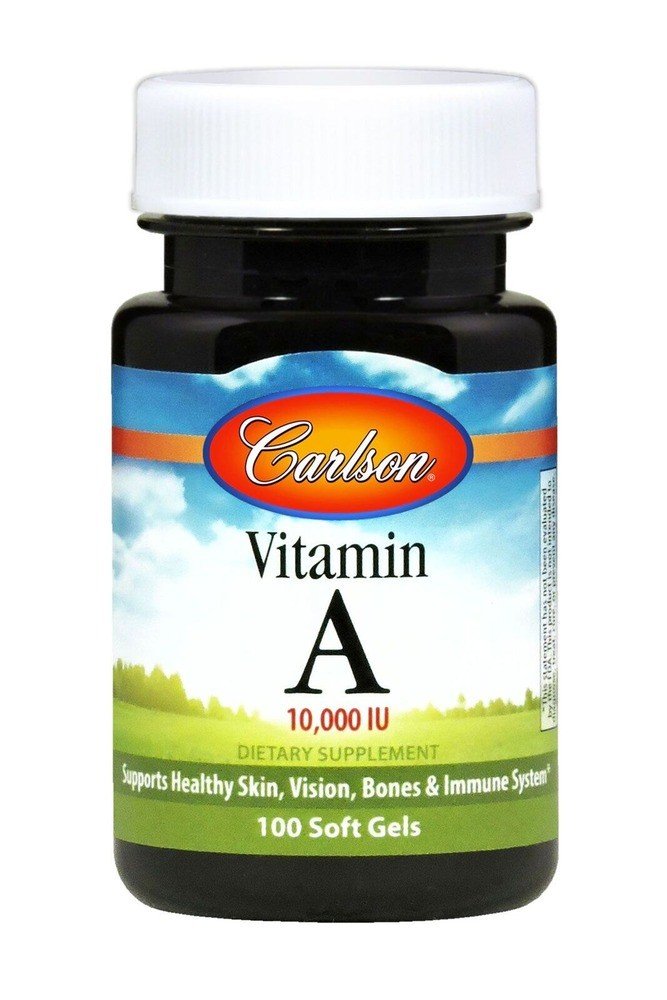 Carlson Laboratories Vitamin A Natural 10,000 IU 100 Softgel
