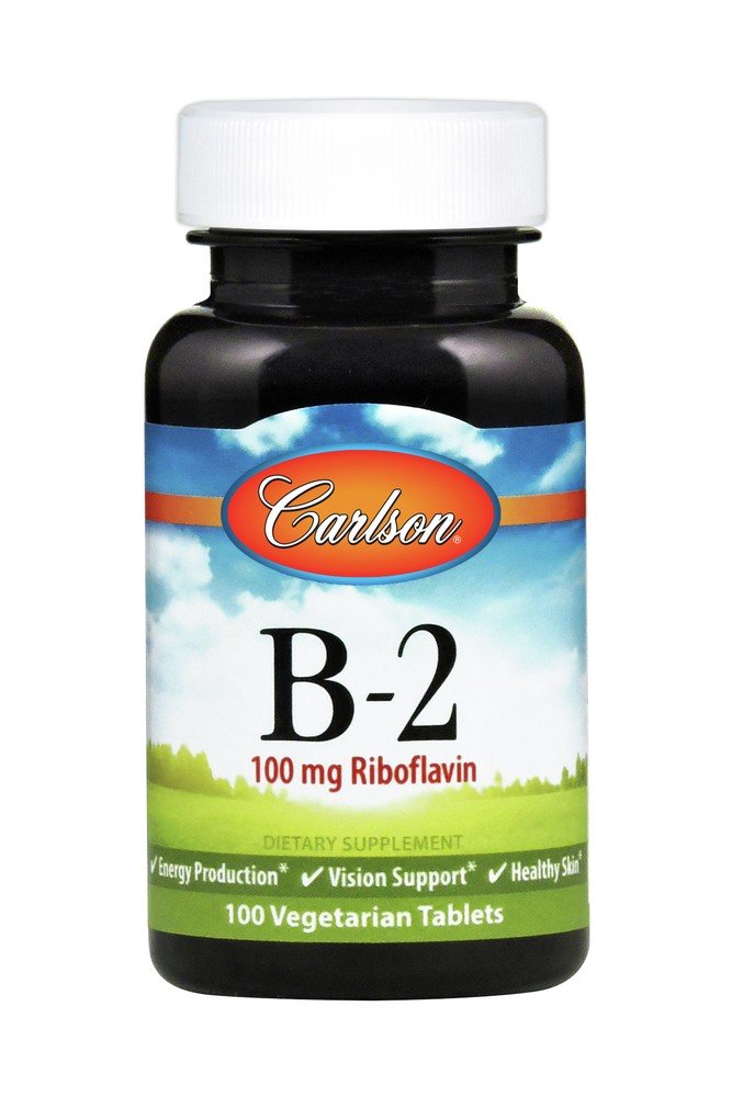 Carlson Laboratories Vitamin B-2 100mg 100 Tablet