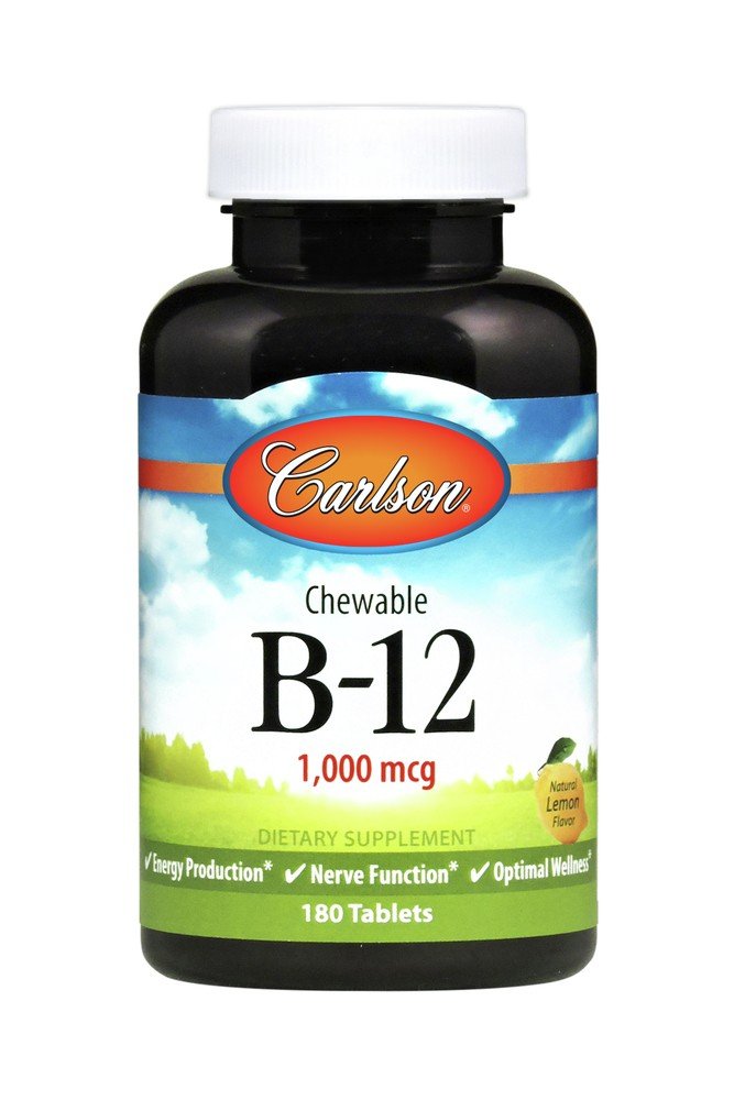 Carlson Laboratories B-12 1000mcg Sublingual 180 Tablet