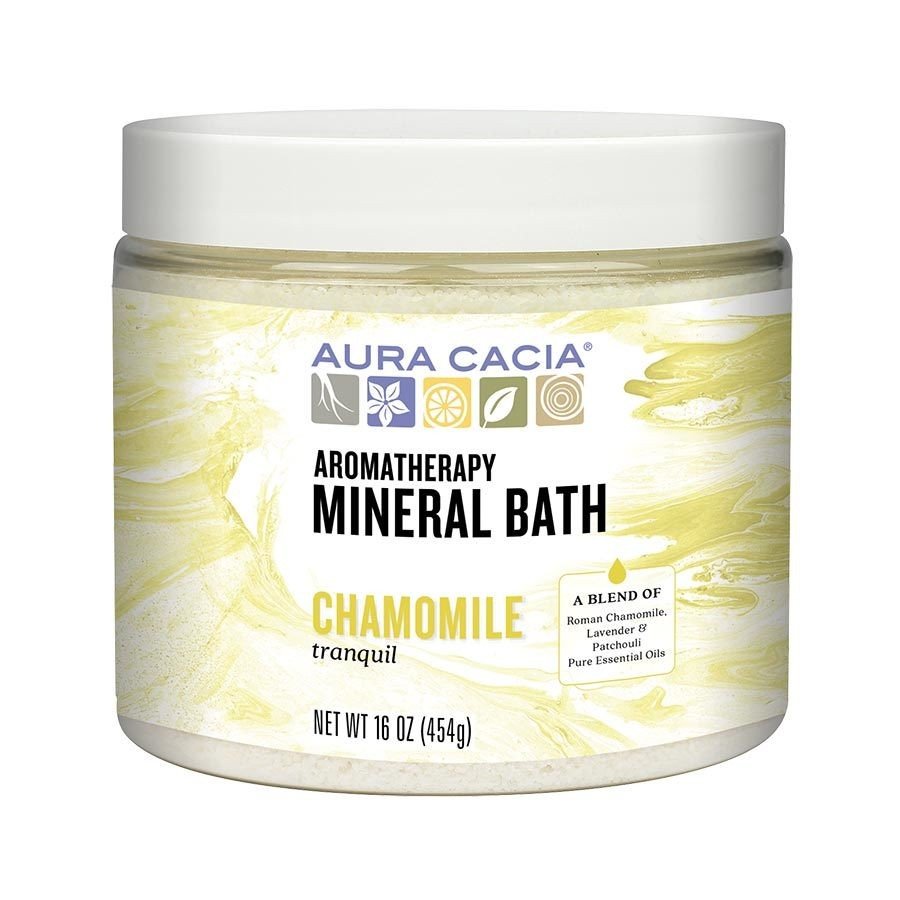 Aura Cacia Mineral Bath-Tranquil Chamomile 16 oz Bath Salt