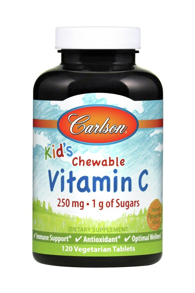 Carlson Laboratories Chewable Vitamin C 250mg for Kids 120 Chewable