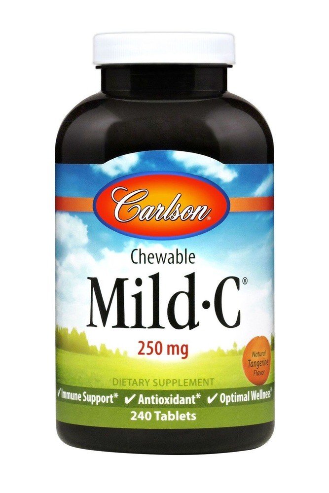 Carlson Laboratories Mild C Chewables 250mg 240 Chewable