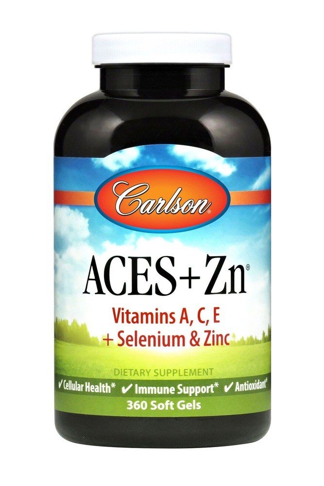 Carlson Laboratories Aces + Zn Antioxidants 360 Softgel