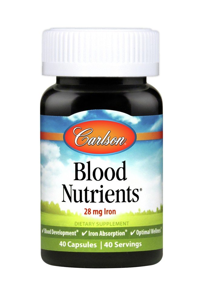 Carlson Laboratories Blood Nutrients 40 Capsule