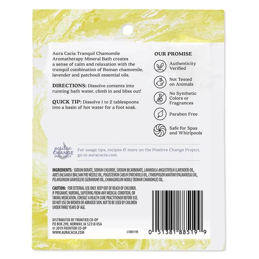 Aura Cacia Mineral Bath-Tranquil Chamomile 2.5 oz Bath Salt