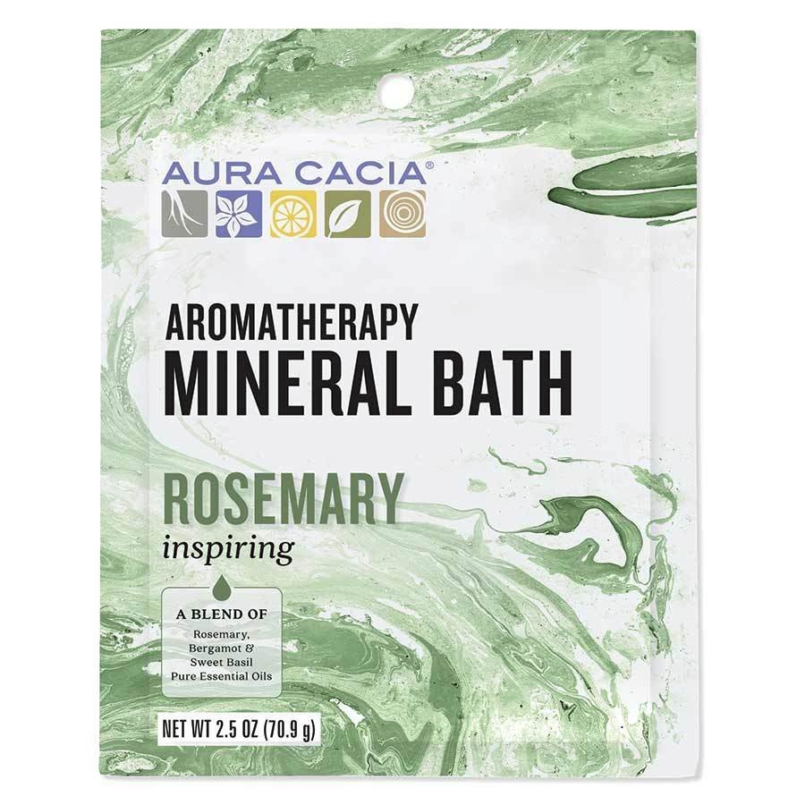 Aura Cacia Mineral Bath-Inspiring Rosemary 2.5 oz Bath Salt