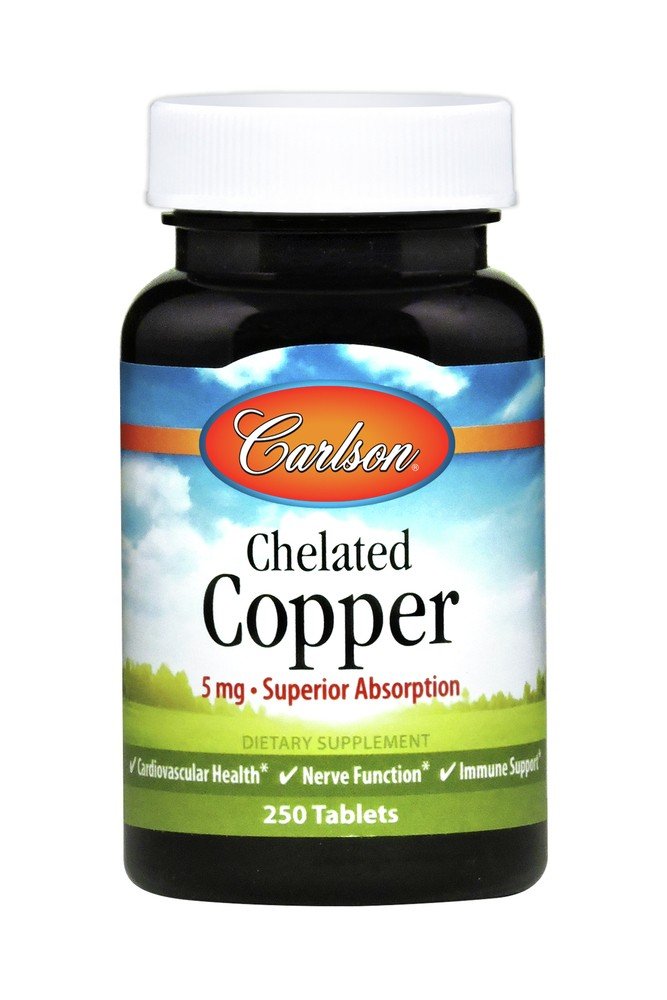 Carlson Laboratories Chelated Copper 5mg 250 Tablet