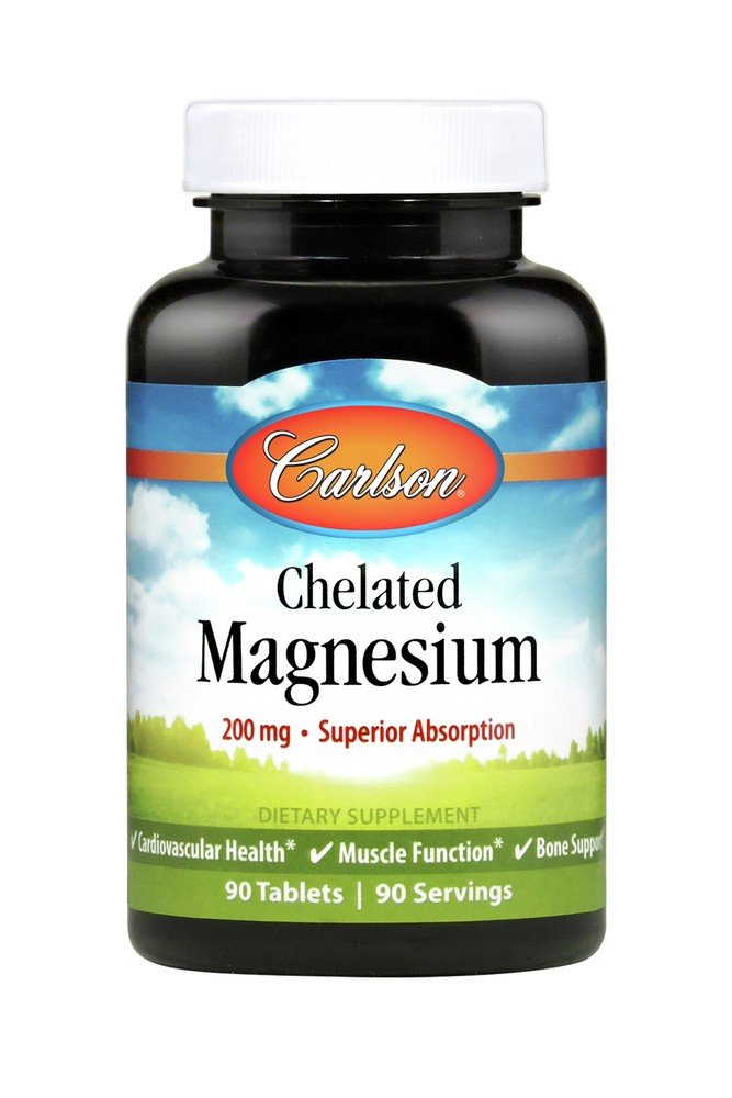 Carlson Laboratories Chelated Magnesium 200mg 90 Tablet