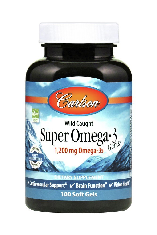 Carlson Laboratories Super Omega-3 Gems 100 Softgel
