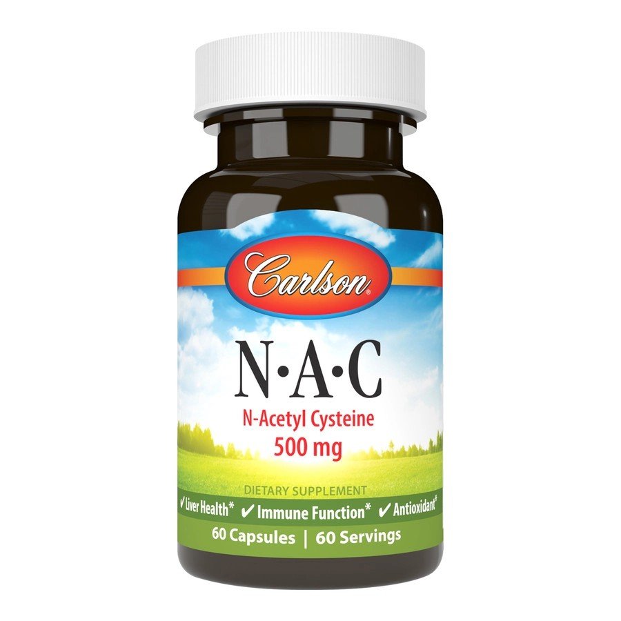 Carlson Laboratories NAC N-Acetyl Cysteine 500mg 60 Capsule