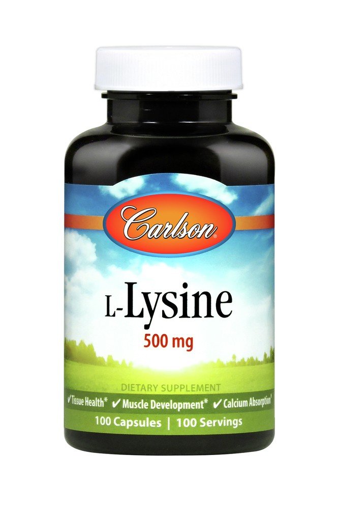 Carlson Laboratories L-Lysine 500mg 100 Capsule