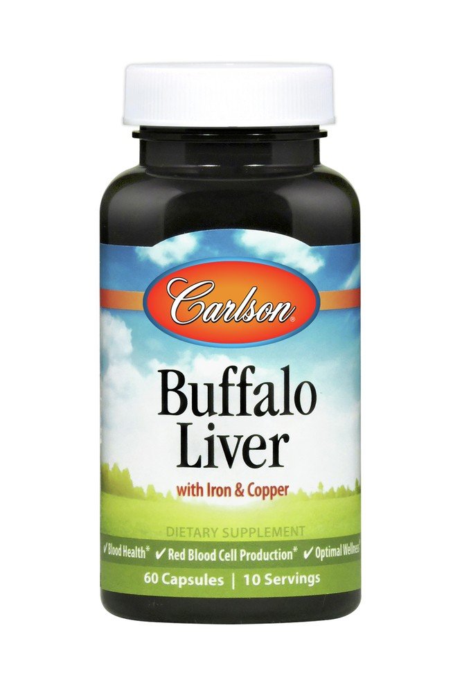 Carlson Laboratories Buffalo Liver 500mg 60 Capsule