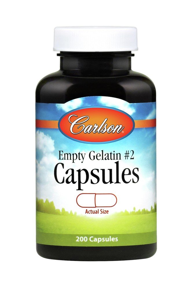 Carlson Laboratories Empty Gelatin Capsule Small #2 200 Capsule