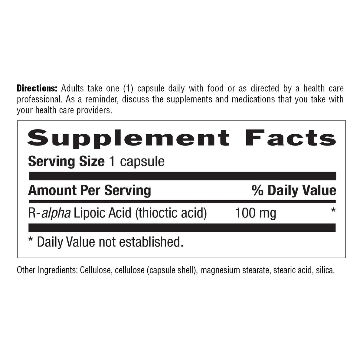 Country Life R-Lipoic Acid 100mg 60 VegCap