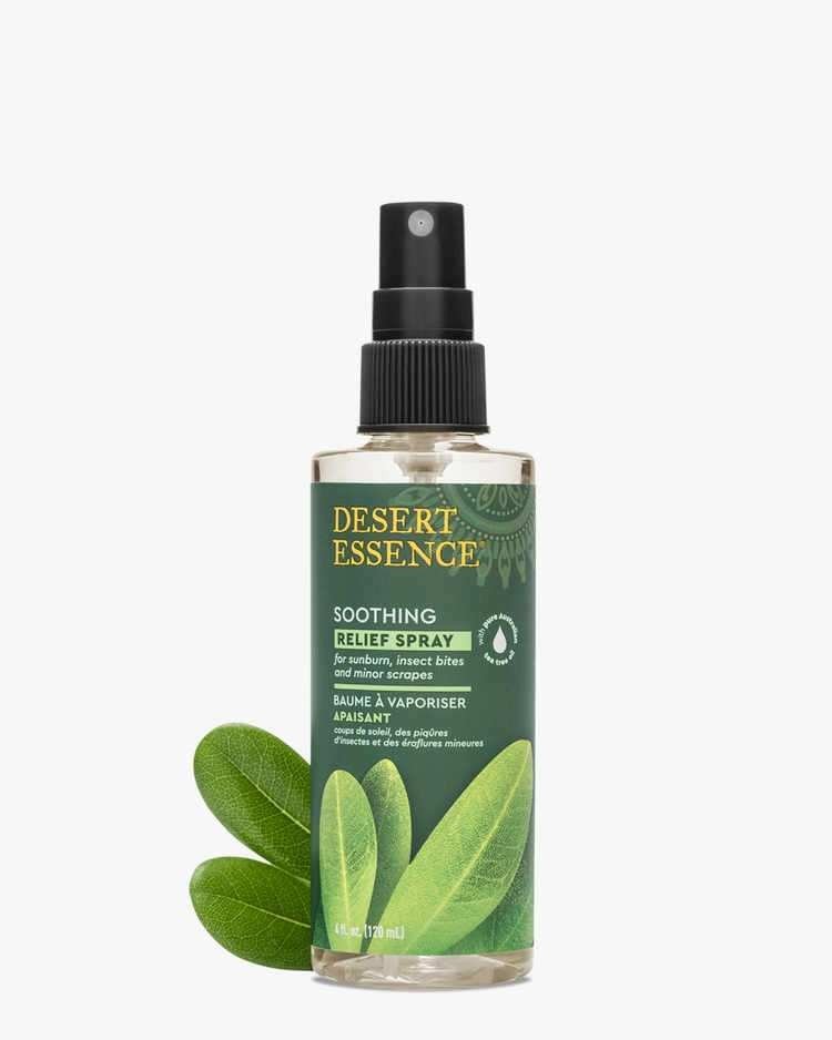 Desert Essence Tea Tree Relief Spray With Essential Oils 4 oz Spray