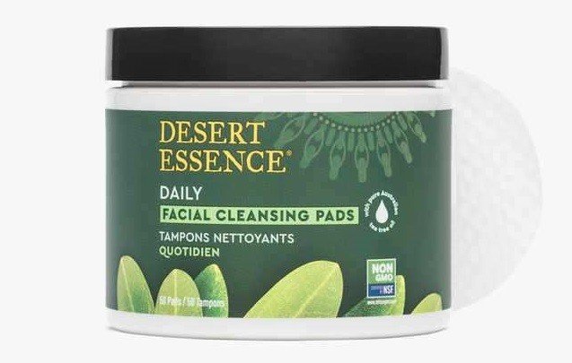 Desert Essence Daily Facial Cleansing Pads Tea Tree Oil 50 Pad