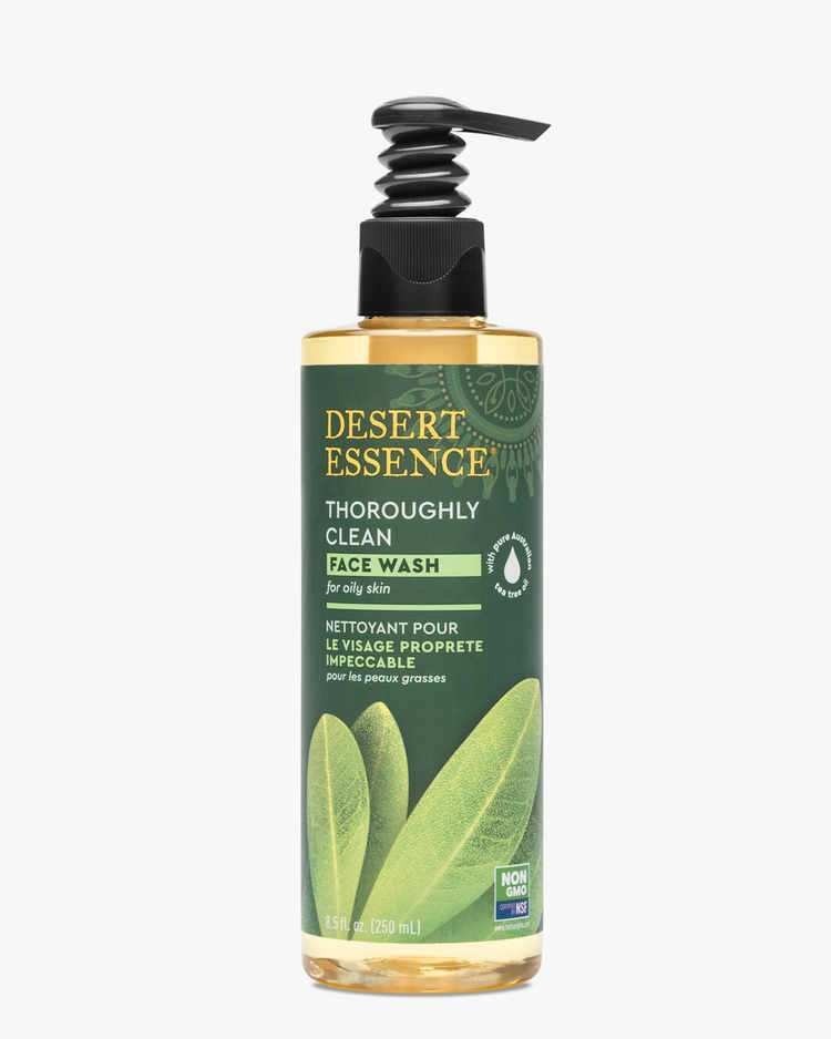 Desert Essence Throughly Clean Tea Tree Oil Face Wash 8 oz Liquid