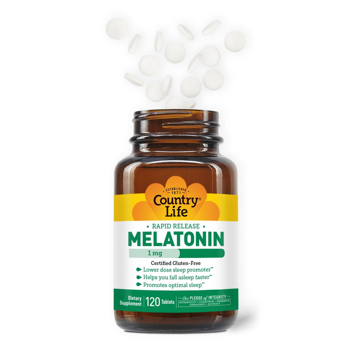 Country Life Melatonin 1mg Rapid Release 120 Tablet