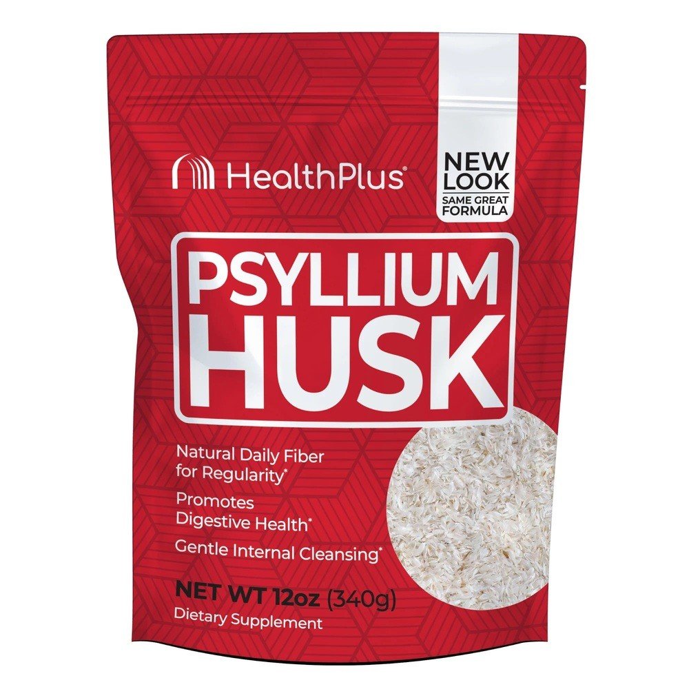 Health Plus Psyllium Husk-Bag 12 oz Powder